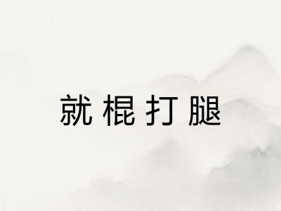 就棍打腿 就棍打腿