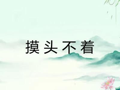 摸头不着 摸头不着